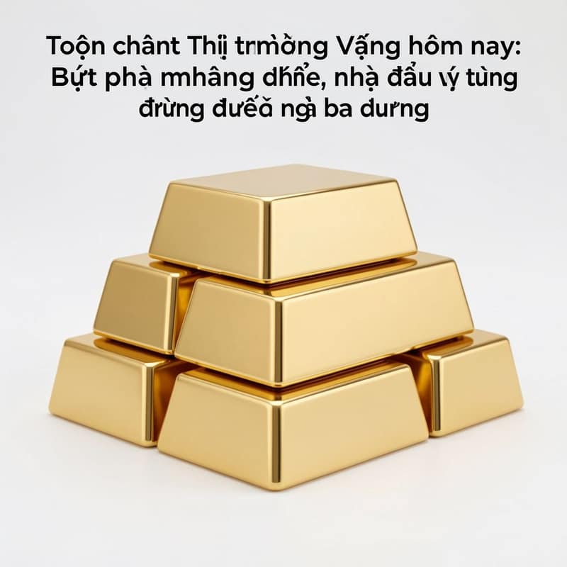 Toàn cảnh Thị trường Vàng hôm nay: Bứt phá mạnh mẽ, nhà đầu tư đứng trước ngã ba đường
