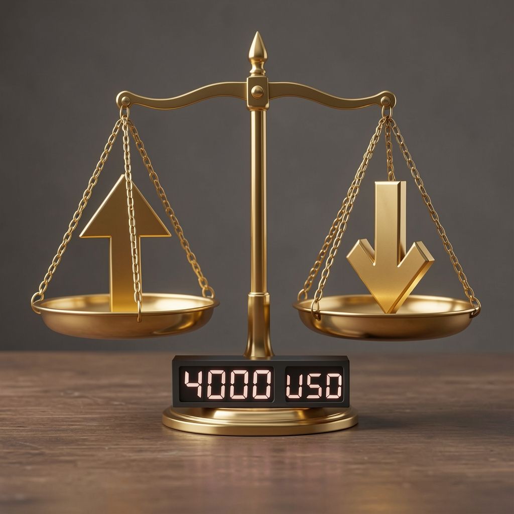 Giá vàng thế giới neo trên mốc 4.000 USD, chuyên gia có dự báo trái chiều