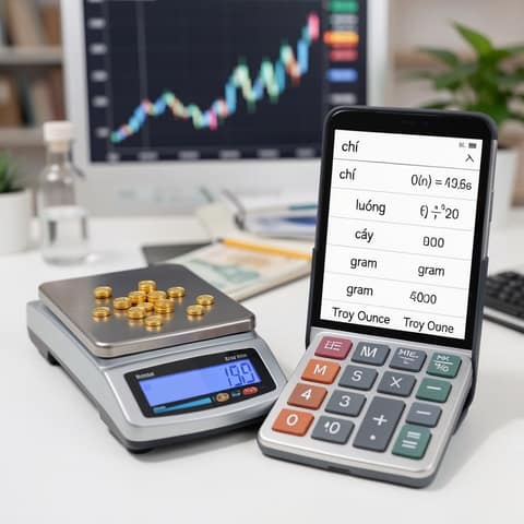 Quy Đổi Vàng Việt Nam sang Quốc Tế: Chỉ, Lượng, Cây ra Troy Ounce & Gram Chuẩn Xác Nhất