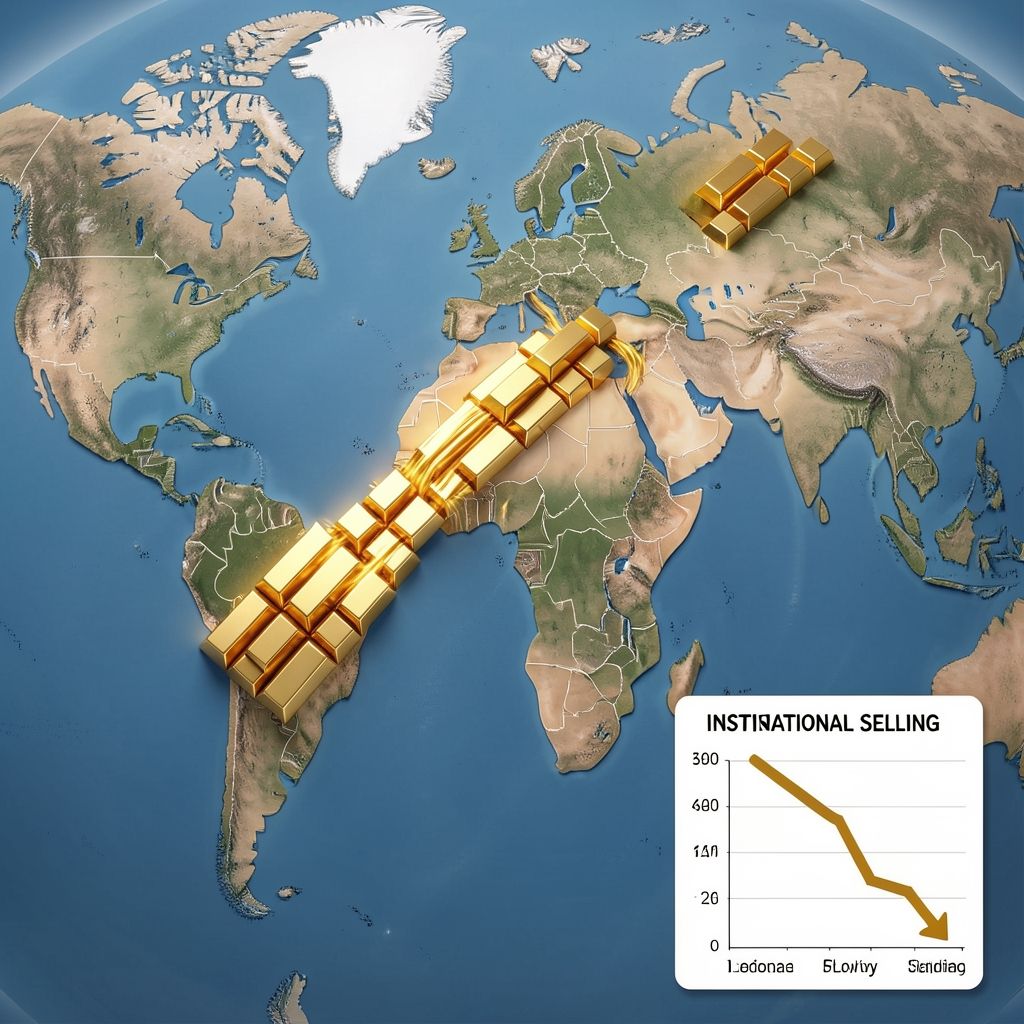 Dòng chảy vàng quốc tế và hoạt động bán ròng của quỹ SPDR Gold Trust