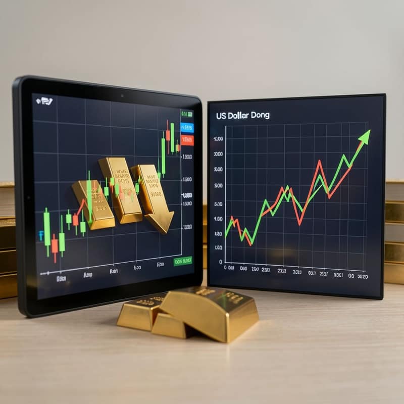 Vàng SJC GIẢM SỐC 1 triệu đồng/lượng; USD TĂNG ĐỈNH mới 25.463 VND/USD