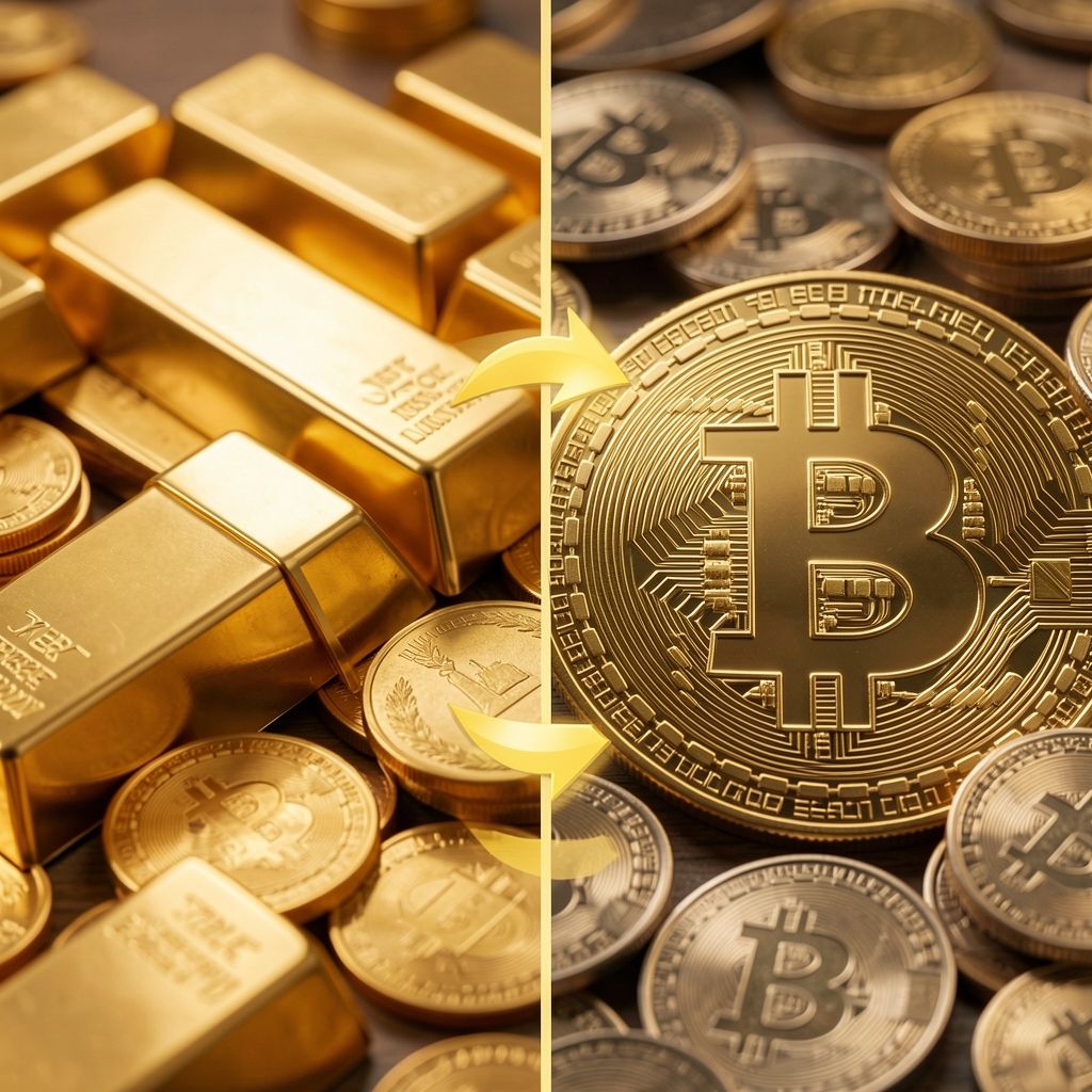 Nhà đầu tư tăng cường gom vàng và Bitcoin trong bối cảnh thị trường biến động