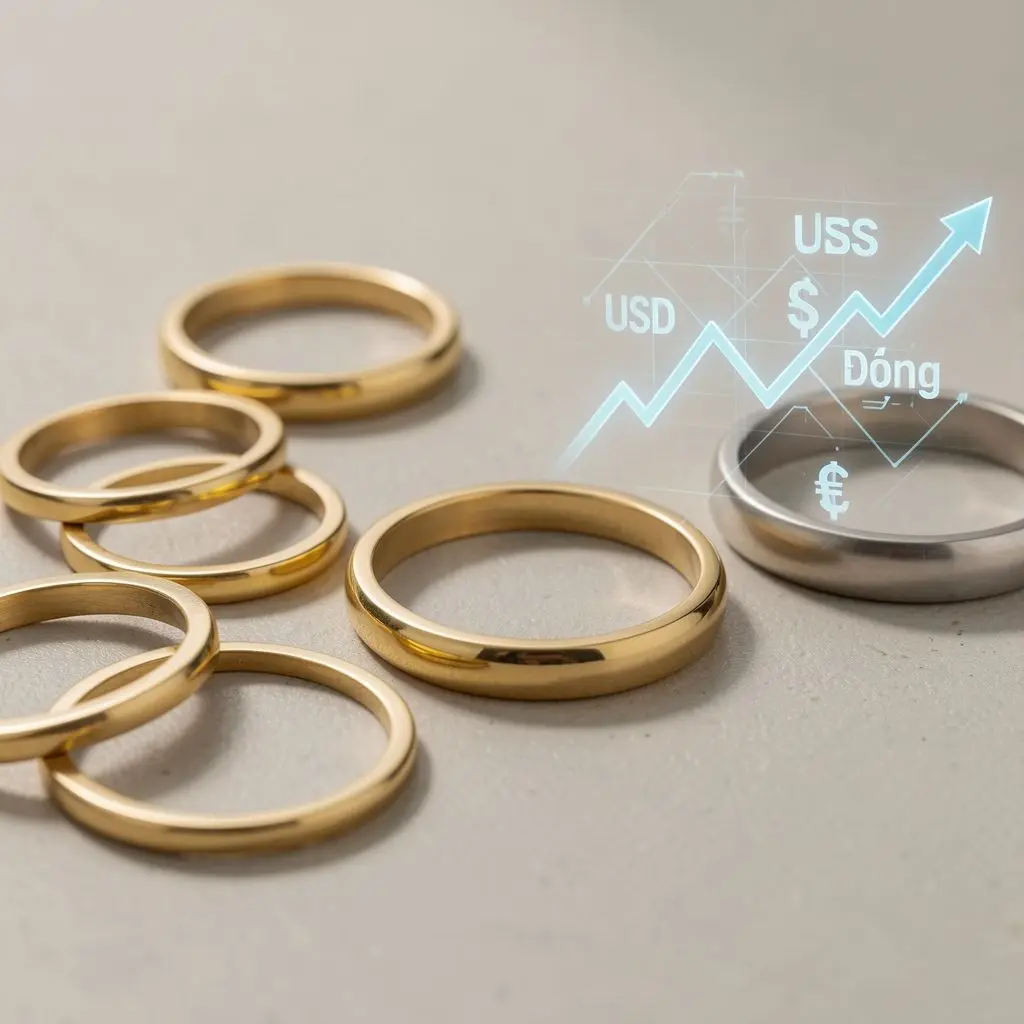 Vàng nhẫn giảm 2 triệu đồng/lượng, USD ổn định trong bối cảnh giá bạc trái chiều