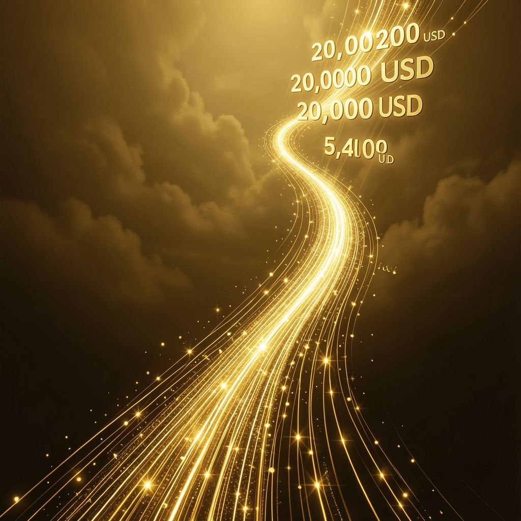 Dự báo giá vàng: Kịch bản 20.000 USD/ounce và mốc 5.400 USD/ounce