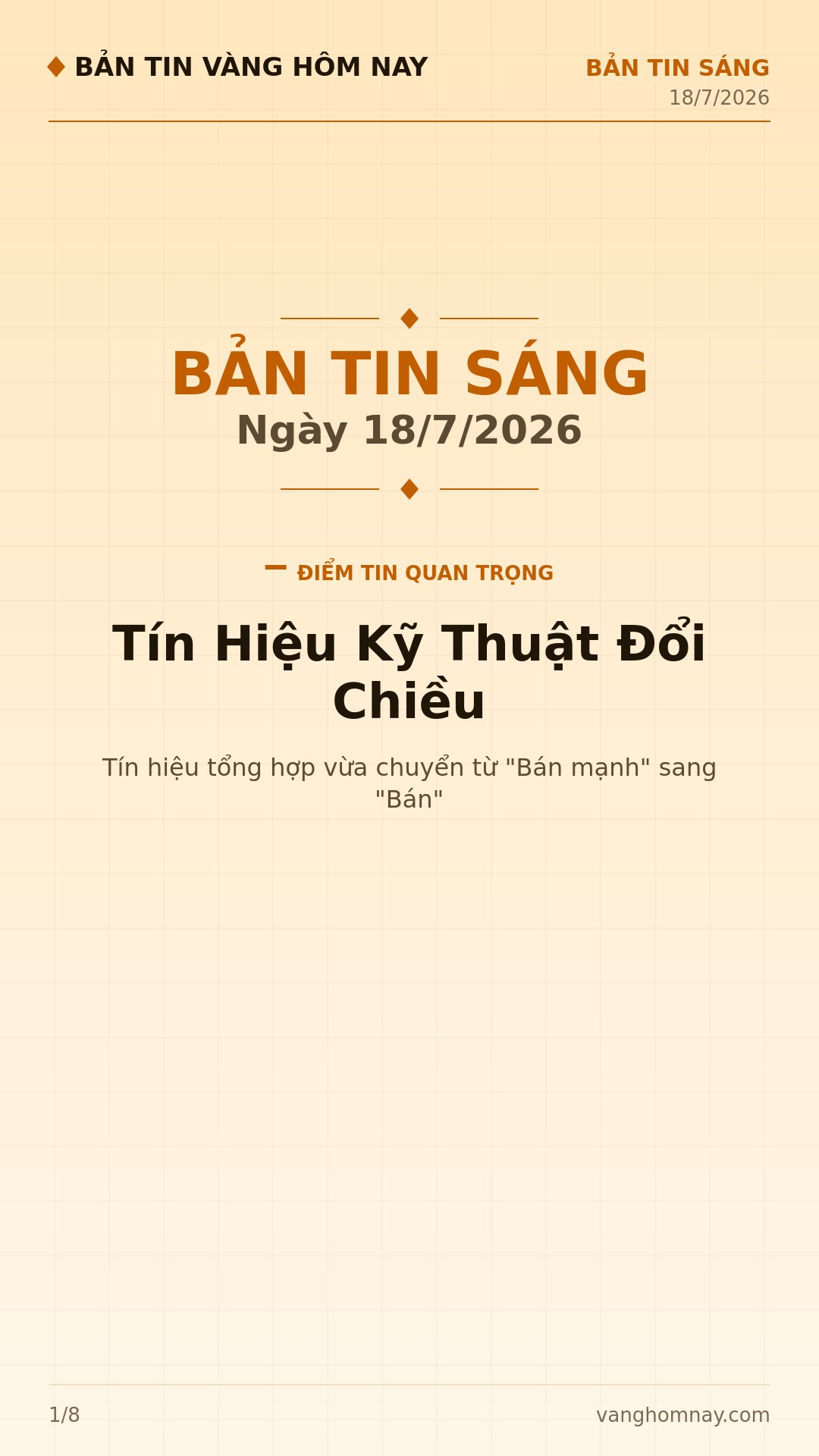 Vàng 'Bán' trở lại: Thị trường sáng nay có gì? | Mở phiên sáng