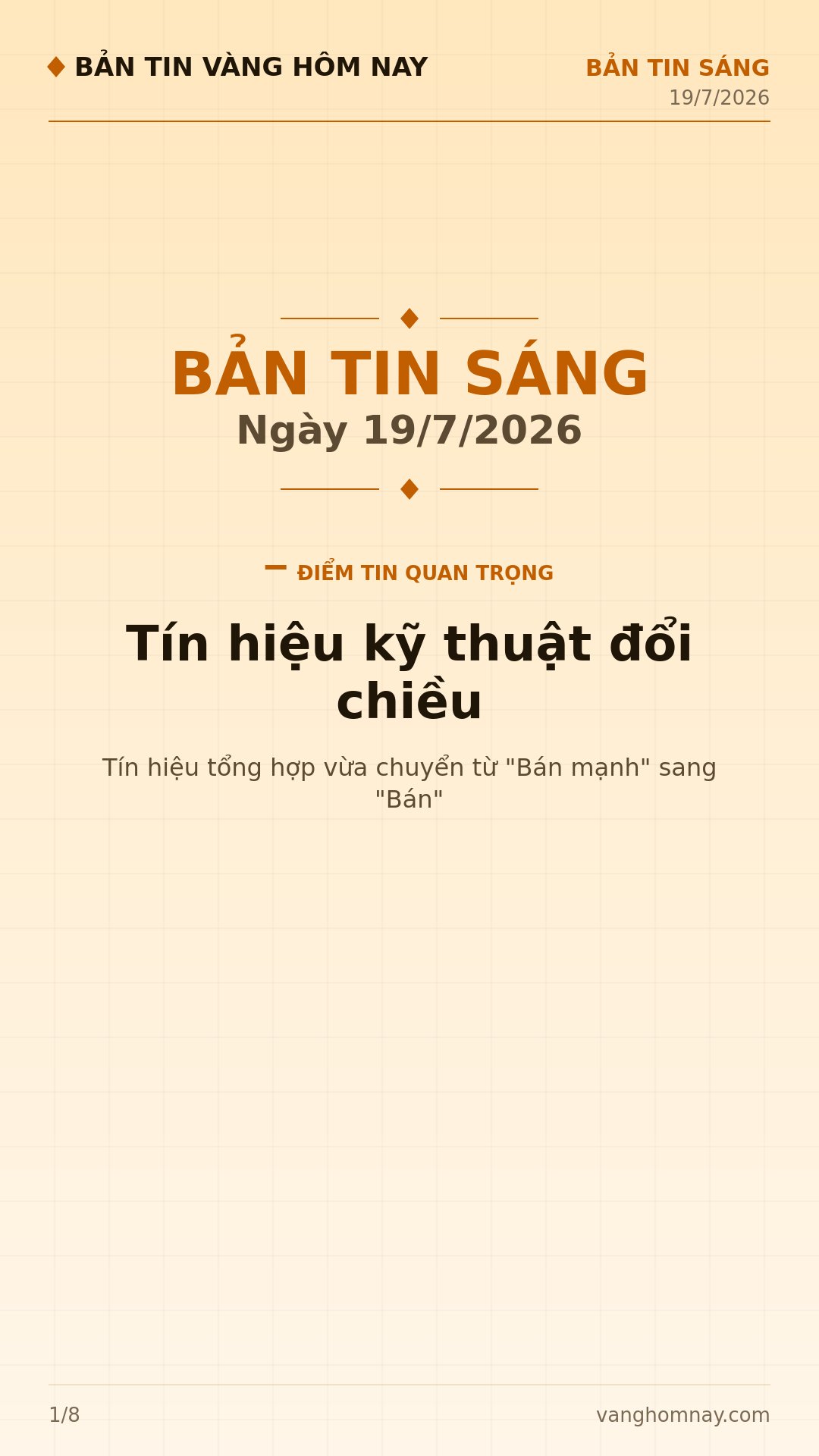 Giá vàng sáng nay: Tín hiệu kỹ thuật đổi chiều, tiềm năng tăng giá?