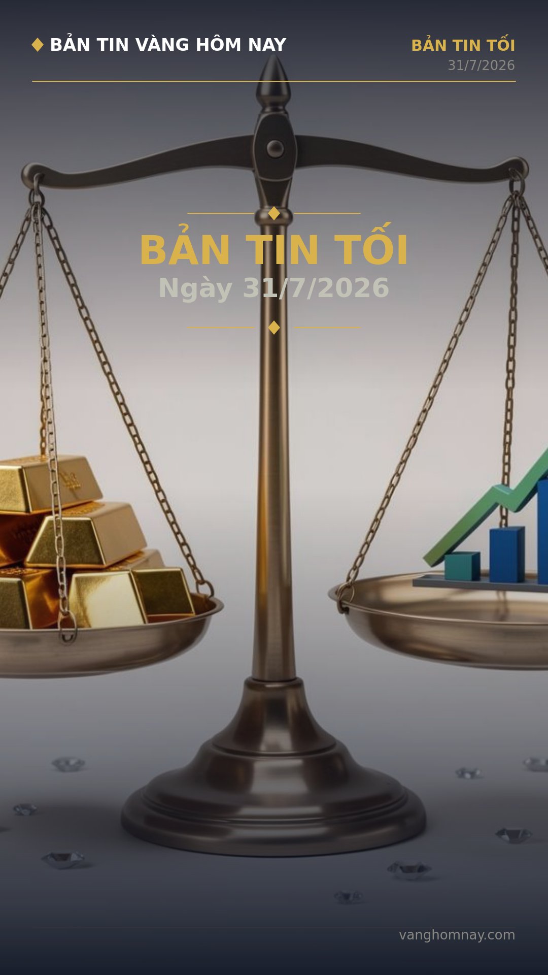 Tổng Kết Thị Trường Vàng Tối 31/7: SJC Biến Động, PNJ Lỗ Kỷ Lục