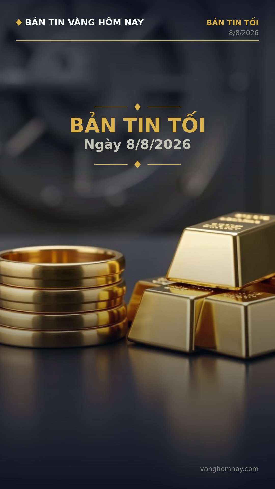 Tổng Kết Thị Trường Vàng Tối Nay: Giá Giảm Sốc, Nhẫn Vượt SJC & Tín Hiệu Mua Mạnh