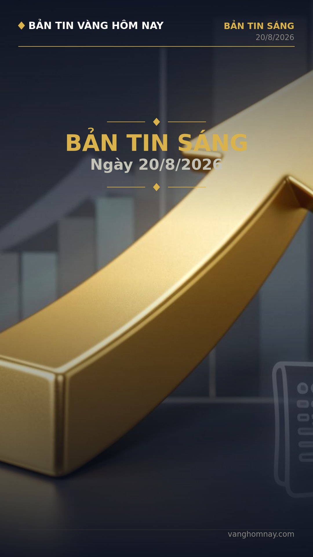 Điểm tin Vàng Sáng 20/8: Thế giới tăng mạnh, SJC giảm bất ngờ?