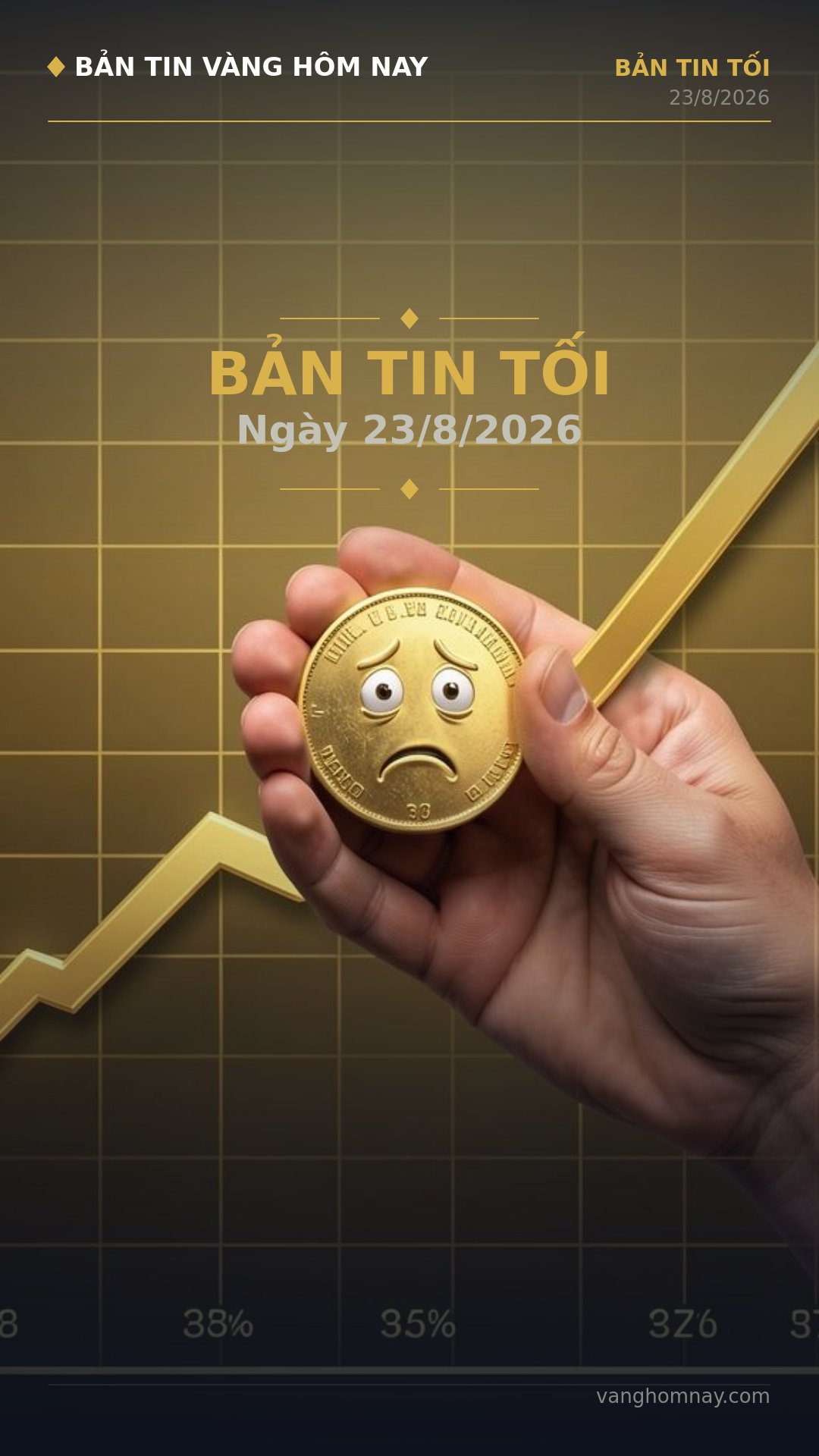 Tổng Kết Thị Trường Vàng Tối 23/8: Vàng Nhẫn Lập Kỷ Lục Mới, Bứt Phá Tiếp Diễn