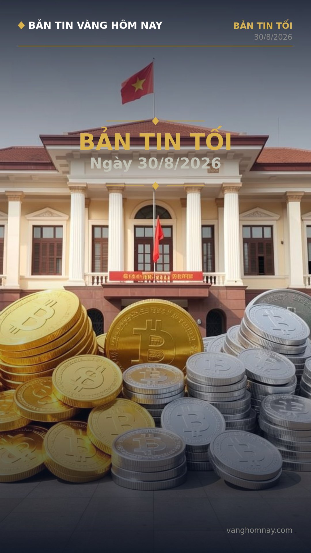Điểm tin thị trường vàng tối 30/8: SJC và các biến động khó lường